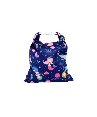Immaculate Textiles Unisex Baby Wet/Dry Bag with Buckle : Waterproof & Washable : Great for Swimming & Reusable Cloth Nappies (Mermaids 28x40cm) Mermaids 28x40cm