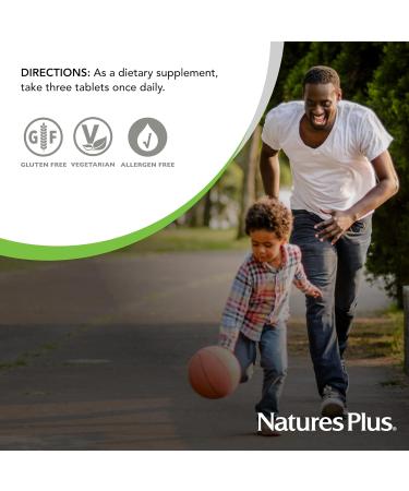 NaturesPlus Source of Life Gold Multivitamin - 180 Tablets - with Vitamins D3 & B12 - Blood Bone & Immune Support - Vegetarian & Gluten Free - 60 Servings - Buy Online on GoSupps.com