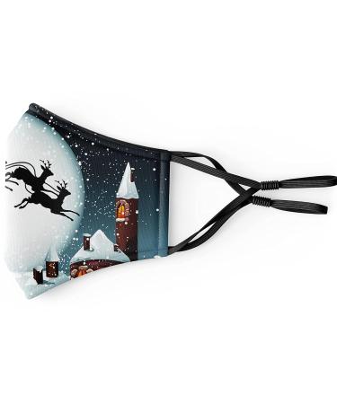 Primicity Christmas Face Masks for Adults 3PCS +Filters - Reusable & Adjustable Festive Masks - UK Seller - Buy Online on GoSupps.com