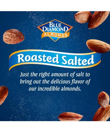 Blue Diamond Almonds Roasted Salted 16oz - Premium Quality Snack Option - Buy Online on GoSupps.com