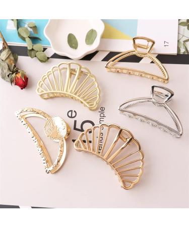 Gold Vintage Hollow Clip | Female Fashion Hair Accessory | 1Pc (MHM-01-129-014) - Buy Online on GoSupps.com