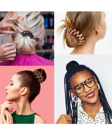 Shop Luvadeyo Vintage Bird Nest Hair Clips - 3-Piece Set | Monochrome Pink Coffee Black - Elegant Hair Accessories for Women & Girls - Buy Online on GoSupps.com