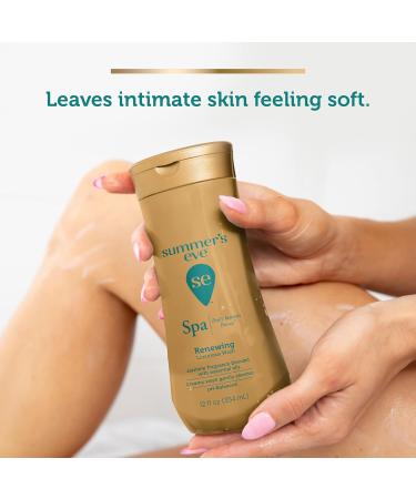 Summer's Eve Spa Daily Intimate Wash - Jasmine Scented pH-Balanced Feminine Body Wash | 12oz - Renewing Cleansing for All Skin Types - Buy Online on GoSupps.com