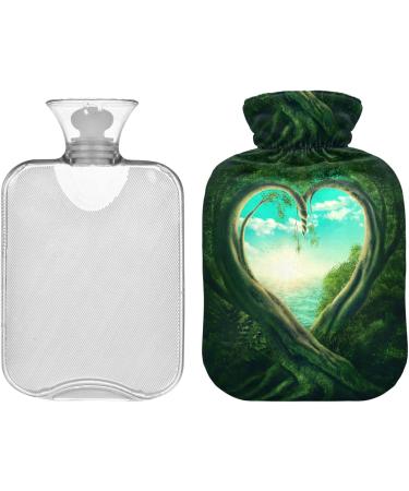Naanle Hot Water Bottle with Lid - Tree of Life Design | 2L Heat Therapy for Back Pain Relief Hand & Foot Warmer - Buy Online on GoSupps.com
