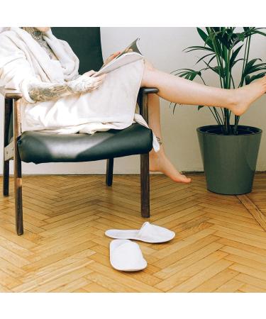 Vanyibro 2 Pairs Disposable Closed Toe Spa Slippers Comfortable Women's Hotel Slippers for Travel and Home Use - Buy Online on GoSupps.com