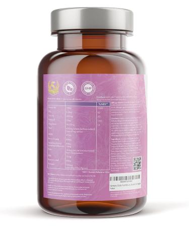 Harmony 50plus Post Menopause Supplement - Supports Bone Health, Hormone Balance & Wellbeing for Women Over 50 - Vegan-Friendly Formula with Sage, Hops, Ginseng, Flaxseed & Rosemary - Buy Online on GoSupps.com