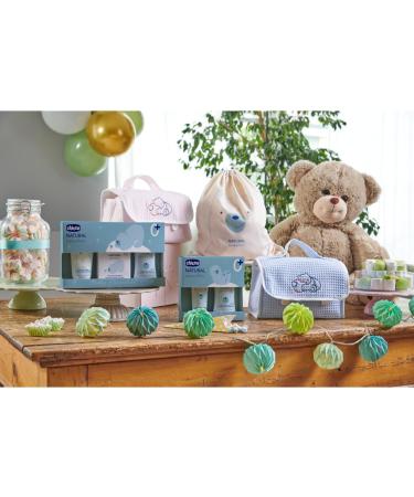 Chicco Natural Sensation Gift Set | 100% Cotton Pocket Diaper Mat 4-in-1 Cream & 16 Cleaning Towels - International Shipping Available - Buy Online on GoSupps.com