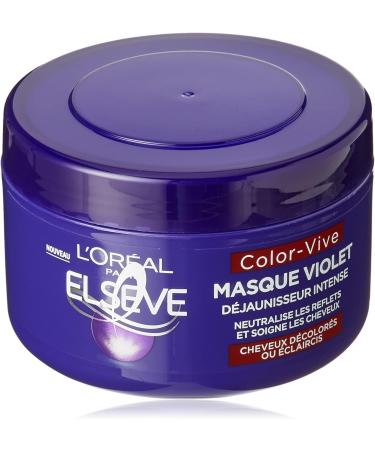  L'OR AL L'Or al Paris - Elseve Color-Vive - 250ml Violet Intense Deyellowing Mask for Bleached/Lightened Hair & Shampoo - For Blonde or White Hair - 200ml - Buy Online on GoSupps.com