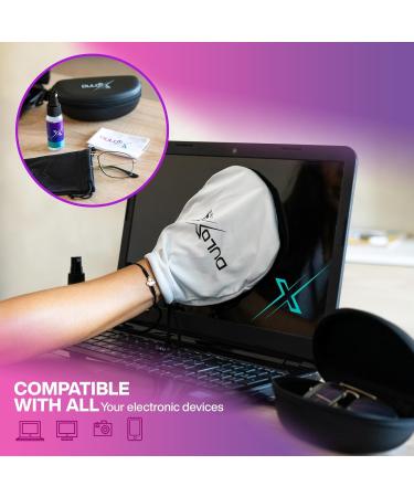 Premium Microfiber Cleaning Cloth Set - Screen Cleaner Mitt & Eyeglass Sprayer for Car & Lenses | DX.US-02 - Buy Online on GoSupps.com