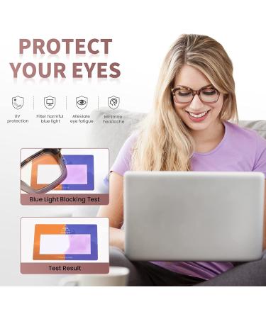 Miyya 6 Pack Fashion Reading Glasses for Women | Blue Light Blocking Anti UV Oversized Square Readers with Spring Hinge | 6 Pack Mix 2.0 x - Buy Online on GoSupps.com