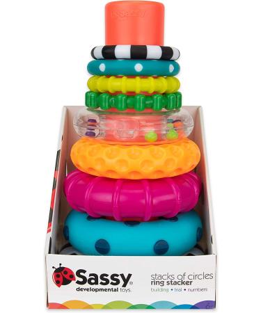 Sassy Stack of Circles Ring Stacker - 10 Piece Set | Unique Playful Toy for Creative Fun - Buy Online on GoSupps.com
