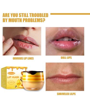 Honey Lip Care Set: Exfoliating Lip Scrub, Moisturizing Lip Balm, Sleeping Mask - Repair & Hydrate Lips, Remove Dead Skin Lines - Buy Online on GoSupps.com