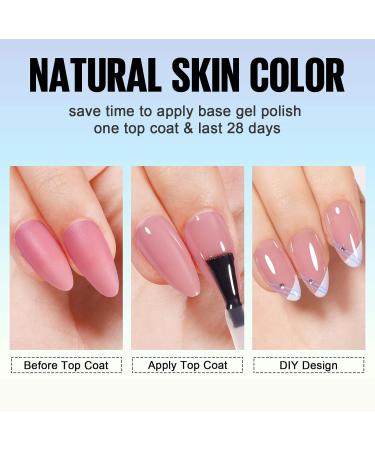 TOMICCA Soft Gel Almond Nail Tips - 180Pcs, Matte Finish, 3-in-1 Base Coat, Pre-Colored Press On Nails - Light Pink Almond - Buy Online on GoSupps.com