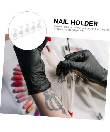 minkissy 2 Sets nail frame display stand false nails ice cube artificial accessories Color Card nail holder Refer to easel base press on nail holder lace dedicated nail stand - Buy Online on GoSupps.com