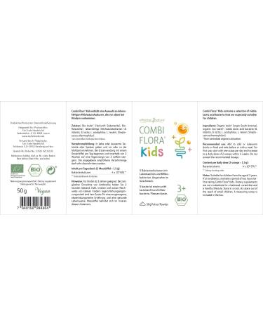 Combi Flora Kids Bio 50g - Probiotic Powder with Bifidobacterium & Lactobacillus for Children 3+ - 5 Strains & Dosing Spoon - Buy Internationally - Buy Online on GoSupps.com