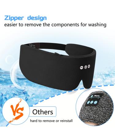 ALASKA BEAR Bluetooth Sleep Headphones - HD Stereo Noise Reduction Headband Eye Mask - Wireless Sports Gear (Black - Buy Online on GoSupps.com