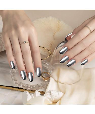 Artdone 20 Jars Chrome Nail Powder Kit with Base & Top Coat - Metallic Mirror Effect Holographic Pigment for Nail Art Gel Polish - 1g/Jar - Buy Online on GoSupps.com