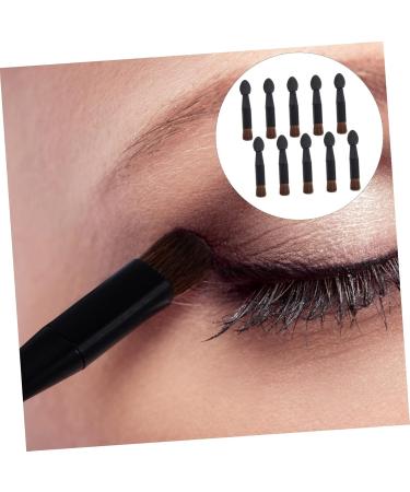 Baluue 10pcs Double Ended Eye Shadow Stick Eyeshadow Sponge Makeup Applicator Beauty Sponges Plastic Black - Buy Online on GoSupps.com