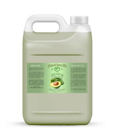Natural Born Oils Avocado Oil 1 Gallon Organic Cold-Pressed Vitamins & Minerals Deep Skin Conditioning Hair Revitalization 128 Fl Oz (Pack of 1)