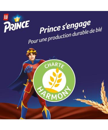 Prince de Lu Chocolat - Chocolate Flavor Filled Biscuit - Whole Wheat - Ideal for Snacks - Pack of 12 Packs of 300 g - Buy Online on GoSupps.com