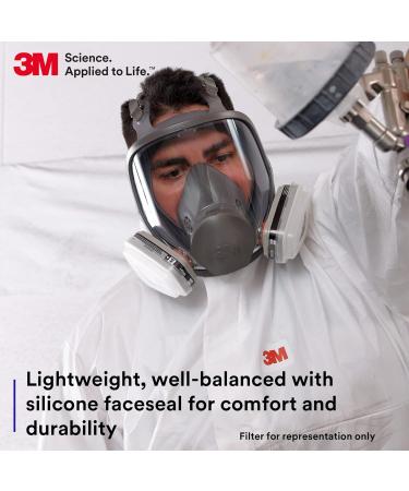 3M Full Facepiece Reusable Respirator 6800 Paint Vapors Dust Mold Chemicals Medium 1 Count (Pack of 1) - Buy Online on GoSupps.com