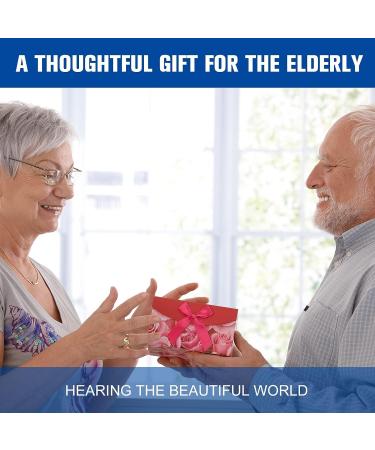 CESLIFF Rechargeable Hearing Aids - Wireless Neckband Amplifier for Seniors & Adults - Noise Canceling, 2 Modes, 5 Volume Control - Silver Grey - Buy Online on GoSupps.com