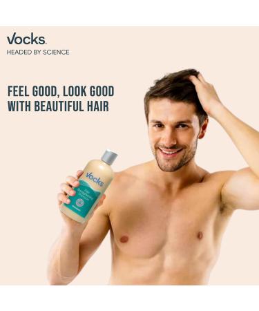 Vocks Hair Strengthening Shampoo & Conditioner - DHT Blocker for Hair Loss & Thinning - All Hair Types - Unisex - 8.5oz - International Shipping Available - Buy Online on GoSupps.com