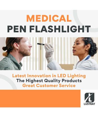 Lustrat USB Rechargeable Pen Light - Lightweight Medical Pocket Flashlight - Buy Online on GoSupps.com