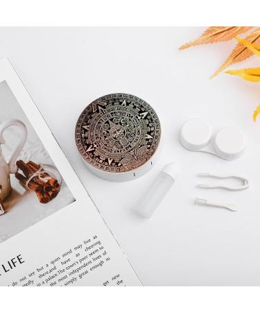 Portable Mayan Calendar Contact Lens Case - End of the World Design | Travel Storage Box for Contact Lenses - Buy Online on GoSupps.com
