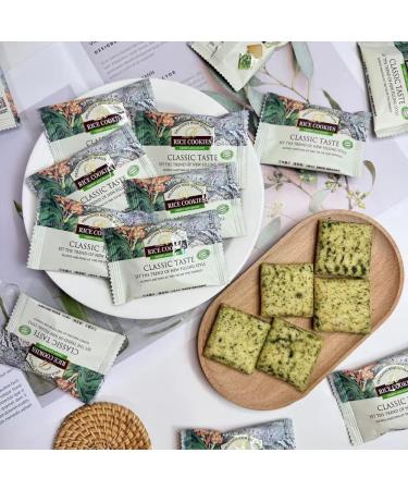 SIJIYUNLI-Rice cookies 300g/10.58oz Qiaomi crisps party snacks suitable for holiday parties rice Dim sum biscuits about 50 packs (seaweed flavor) - Buy Online on GoSupps.com