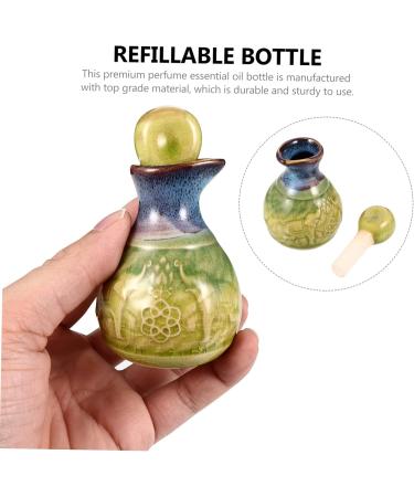Angoily 1 Set Aromatherapy Bottle Ornament Container Mini Decor Makeup Container Empty Perfume Bottle Cruets Dispenser Ceramic Cruet Retro Soy Sauce Jar Ceramics Essential Oil - Buy Online on GoSupps.com