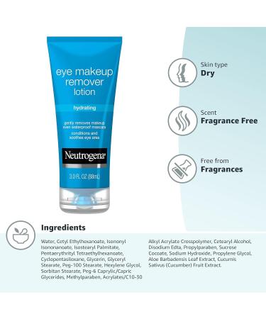Neutrogena Lotion d maquillante hydratante pour les yeux 85 g. - Buy Online on GoSupps.com