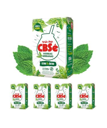 Qumir Qumir - Pack of Yerba Mate Cbse Herbs Serranas of 500g - 4 units - Total 2kg of Yerba Mate