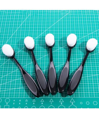 UNIMEIX 5 Pack Craft Ink Blending Brushes Set - Oval Makeup Blender Brush for Card Making - Buy Online on GoSupps.com