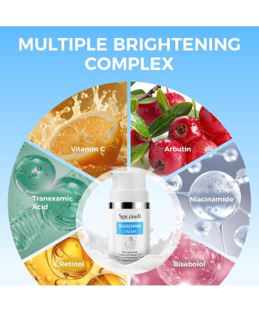 Moisturizing Dark Spot Remover for Body Lightening Cream with Vitamin C for Intimate Areas Hydrating Lightening Cream Corrector for Underarms Knees Thighs & Bikini Line 1.1 fl oz - Buy Online on GoSupps.com