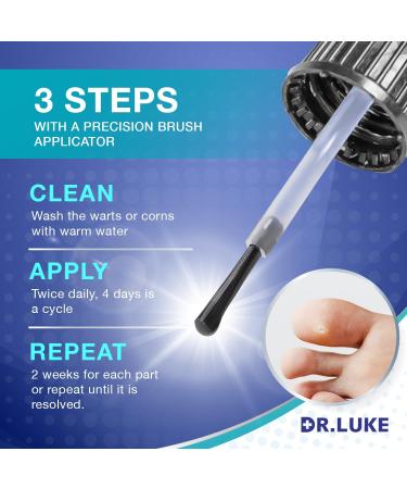Buy Dr. Luke Corn Removers for Toes - Fast Acting Salicylic Acid Treatment for Corns Calluses & Warts - 0.5 Oz - Effective Deep Corn Removal for Feet & Hands - Buy Online on GoSupps.com