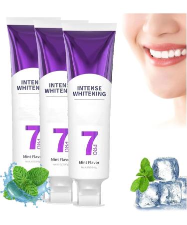 NQNFWCRJ 7 Pro Strong Whitening Toothpaste, Probiotic Whitening Toothpaste, Deep Cleaning Toothpaste, Fresh Breath Toothpaste, Get a Brighter Smile