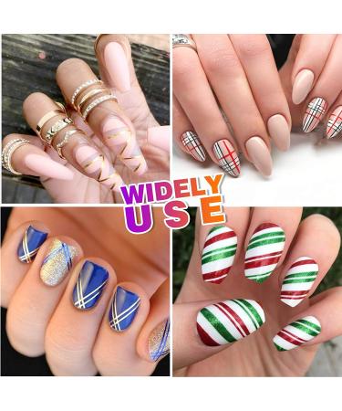64 Rolls Nail Striping Tape Line Set with 32 Colors, Adhesive Sticker, 2 Nail Tape Roller Dispensers, and Tweezers - DIY Nail Art Decoration - Buy Online on GoSupps.com