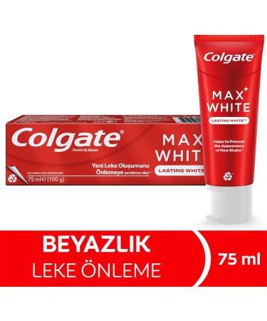 Colgate Max White One Whitening Toothpaste Removes Up to 100% of Surface Stains 75 ml - Buy Online on GoSupps.com