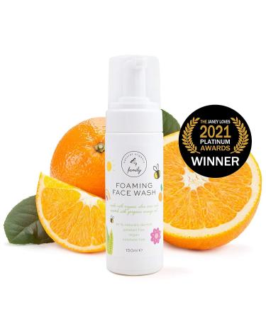Organic Gentle Kids Foaming Face Wash - Natural, Vegan, Toxin-Free | Sulphate & Paraben Free | Orange Oil | For Kids & Preteens - Buy Online on GoSupps.com