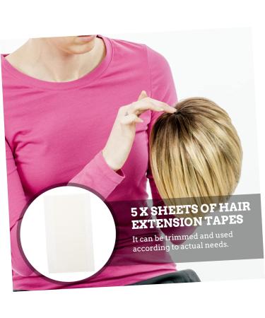 Angoily 25 Sheets Double-sided Tape Double Sided Tape Hair Tape Replacements Seamless Hair Extension Tape Sticker for Wig Invisible Tape Hair Extension Wigs Mini Supplies Adhesive White - Buy Online on GoSupps.com