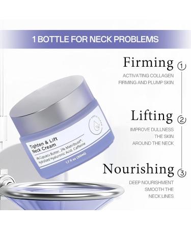 Tighten Neck Firming Cream Tighten And Lift Neck Cream Anti-Aging Neck Cream for Tightening Tighten and Lift Neck Cream Tightening Moisturizer for Neck Eliminates Wrinkles & Hydrating-Men & Women - Buy Online on GoSupps.com
