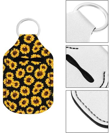 Dreaweet Fashion Hand Sanitizer Holder Keychains Set - Set of 3 Mini Travel Bottle Sleeve Pouch for Women Girls - Mushroom Design - Buy Online on GoSupps.com