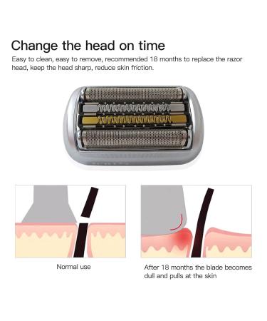 2024 Upgraded Pro 9 Series Shaver Head Compatible with Braun Series 9 & Pro - 92S 9040S 9080CC 9093S 9299S & More | International Shipping Available - Buy Online on GoSupps.com