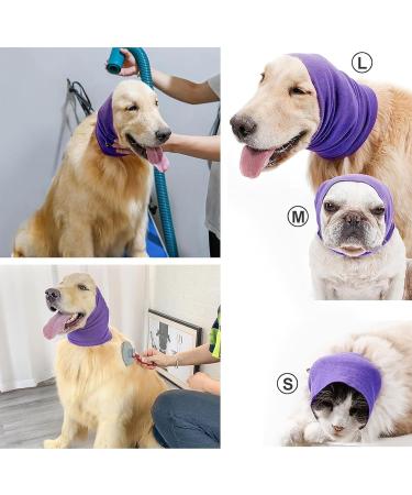 Dogs Neck And Ears Warmer Dog Snood Dog snood Ear Protector Dog Neck and Ears Warmer Headwear Calming Pet Snood Ear Covers for Reducing Noise Helps Calm (Medium Purple) Medium Purple - Buy Online on GoSupps.com