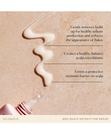 VEGAMOUR GRO Scalp Detoxifying Serum - Zinc PCA Removes Buildup Soothes Scalp Natural Citrus Scent 2 fl. oz. - International Shipping Available - Buy Online on GoSupps.com