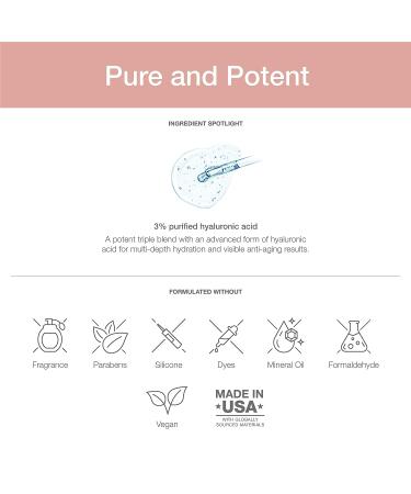 SeroVital Beauty TriHydrate Concentrate - 3% Pure Hyaluronic Acid Anti-Aging Serum for Women - Deep Facial Hydration & Prep for Skincare Regimen - Buy Online on GoSupps.com