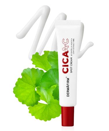 DERMAFIRM Cica AC Spot Cream - Centella Asiatica Hydrating Cream for Face - Age Defying Korean Beauty Acne Care Niacinamide Zit Face Moisturizer for Dry Sensitive Skin 0.53 oz