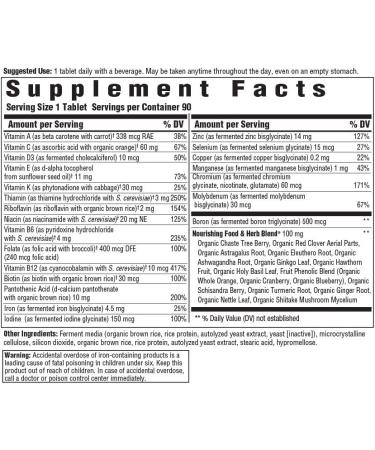 MegaFood Women Over 40 One Daily - 90 Tablets for Optimal Health - Buy Online on GoSupps.com