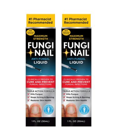 Fungi-Nail Anti-Fungal Liquid Solution, Kills Fungus That Can Lead to Nail & Athlete’s Foot with Tolnaftate & Clinically Proven to Cure and Prevent Fungal Infections